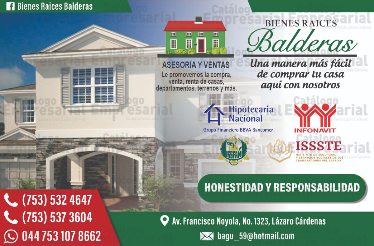 BIENES RAICES BALDERAS - Imagen 1