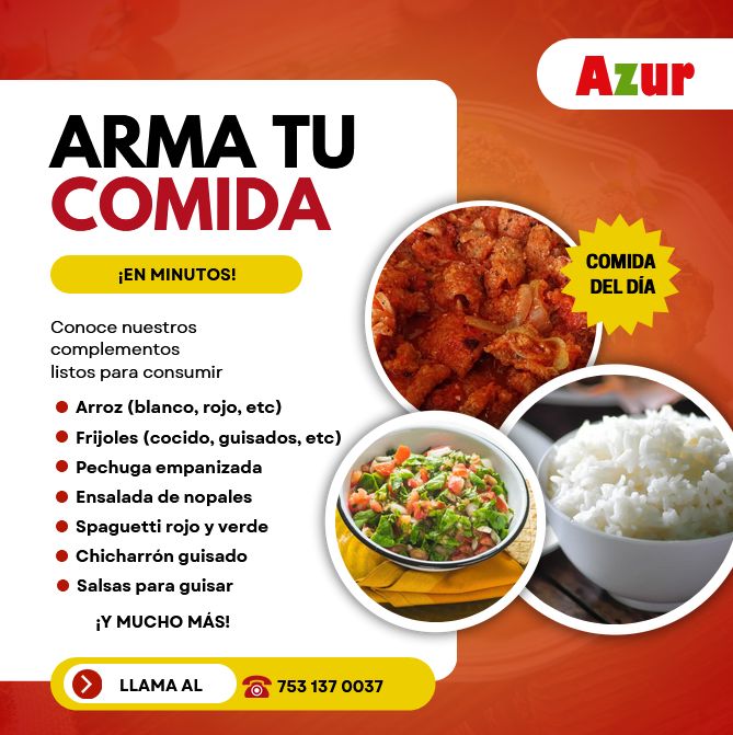 ¡Arma tu comida en minutos! Comida del día - Imagen 1