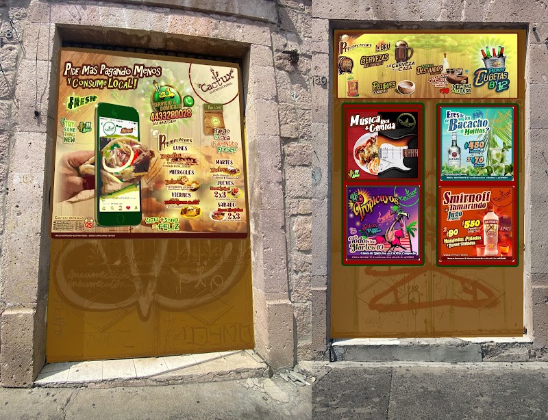 Cactux Gastrocultural restaurante, cantina y espectaculos en vivo en Morelia - Imagen 1